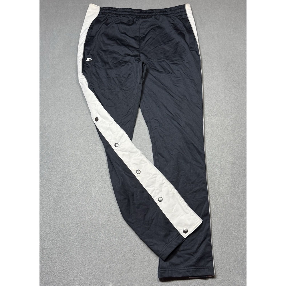 Starter Tear Away Track Pants Snap Side Warm Up Mens L (36x32) VTG 90s Y2K Retro